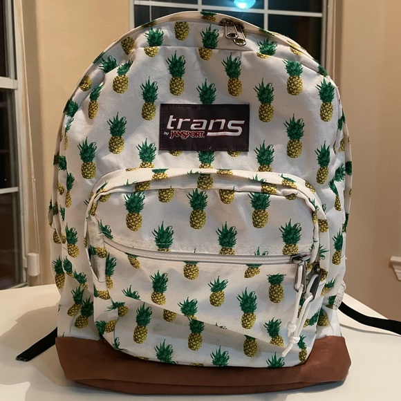 Jansport Bags Jansport Trans Super Cool White Backpack White Tropic